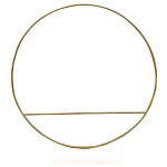 Kovový kruh zlatý s příčkou - 30 cm 