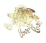 Papírové konfety LOVE - 14 g - zlaté