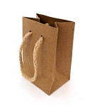 Papírová kraftová taška natural - 12x15 cm 