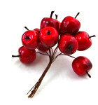 Jablíčka červená  3 cm - 8 ks 