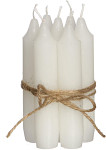 Svíčka rovná 2x15 cm - bílá - 1 ks
