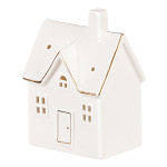 Porcelánový LED svítící domeček - 9 x 6 cm