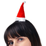 Párty Santa čepička na skřipci - 1 ks