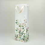 Dárková taška svatební na víno - luční květy