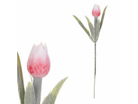 Tulipán umělý MINI - růžovočervený