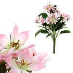 Plamenka sv.růžová kytice - 29 cm 