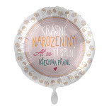 Foliový balónek 43 cm  - Krásné narozeniny