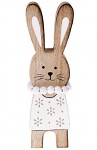 Dřevěný zajíček - holka s korálky - 20 cm