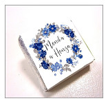 Čokoládka svatební mini - modré květy