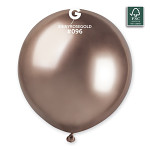 Balonek latexový 48 cm - chrom rosegold lesklý - 1ks 