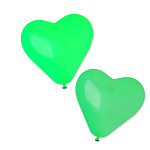 Balonky 25 cm - srdce zelený mix - 8 ks 