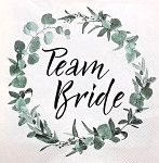 Ubrousky koktejlové - Team Bride - 18 ks
