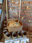 Kraftový box na popcorn+lopatka - slaný bar - PŮJČOVNA