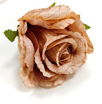 Hlavičky poupat růží DRY EFEKT 7 cm - sv.hnědá