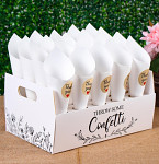 Papírový box Confetti s 20 ks kornoutků na okvětní lístky