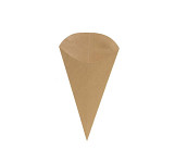 Papírový kornoutek kraftový  20 cm - 1 ks