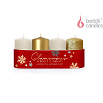 Svíčky Glamorous adventní - zlaté