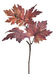 Větev podzimní javor 63 cm - červenooranžová