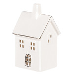 Porcelánový LED svítící domeček - 12 x 7 cm