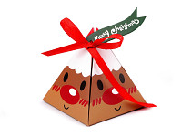 Dárková krabička vánoční pyramida - sob