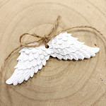 Křídla bílá závěs - umělý kámen - 10 cm