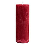 Svíčka rustikální - 5 x 18 cm - červená