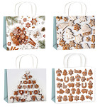Dárková vánoční taška 15 x 12 x 5,5 cm - mix perníčky - 1 ks
