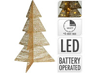 Strom skládací LED zlatý - 75 cm 