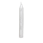Svíčka rovná 2x15 cm - stříbrná - 1 ks