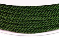 Kroucená šňůra 2 mm - zelená - 1m  