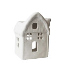 Aromalampa porcelánový domeček bílý - 8x7x12 cm