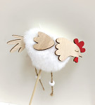 Slepička plyšová zápich - 10 cm Slepička plyšová zápich - 10 cm