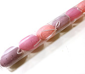 Vajíčka PVC 6 cm v tubě - růžovo-fialová - 6 ks  