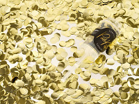 Vystřelovací konfety mini - zlaté