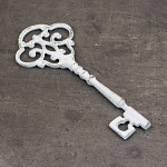 Litinový klíč 23 cm - bílý 