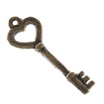 Litinový klíč 10 cm - zlatý