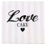 Ubrousky - Love cake - bílo-růžové  - 30 ks