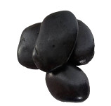 Říční oblázky (kamínky na malování) 5-8 cm  - černé - 1 kg