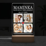 Personalizovatelná lampa s vlastním textem - MAMINKA
