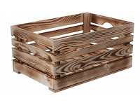 Bedýnka dřevěná opálená 46x32x22 cm - půjčovna  
