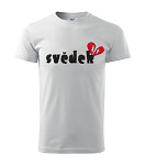 Svatební tričko - bílé - svědek - vel. L