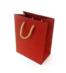Papírová kraftová taška červená - 10x12 cm Papírová kraftová taška červená - 10x12 cm