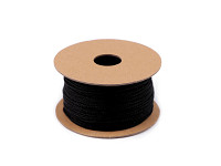 Kroucená šňůrka 1,2 mm/25 m - černá