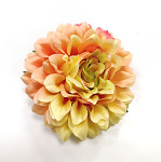 Květ jiřiny 8 cm - žluto-oranžový