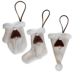 Textilní dekorace se skřítkem závěs 13 cm - čepice Textilní dekorace se skřítkem závěs 13 cm - čepice