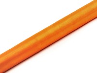 Organza šerpa -oranžová,  nelemovaná