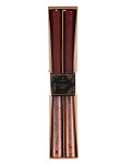 Svíčka konická rustikální 25 cm - červená/měděná - 1 ks 
