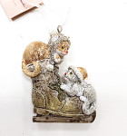Kočičky glitr v brusli polyrezin - 8 cm 