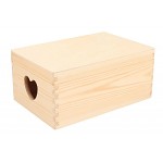 Dřevěná truhla se srdcem 30x20x14 cm - půjčovna Dřevěná truhla se srdcem 30x20x14 cm - půjčovna