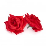 Hlavičky růží 8 cm - červená